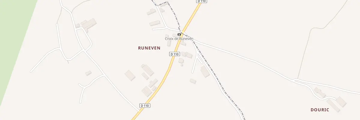 Plan du 2 Runeven à Plouider
