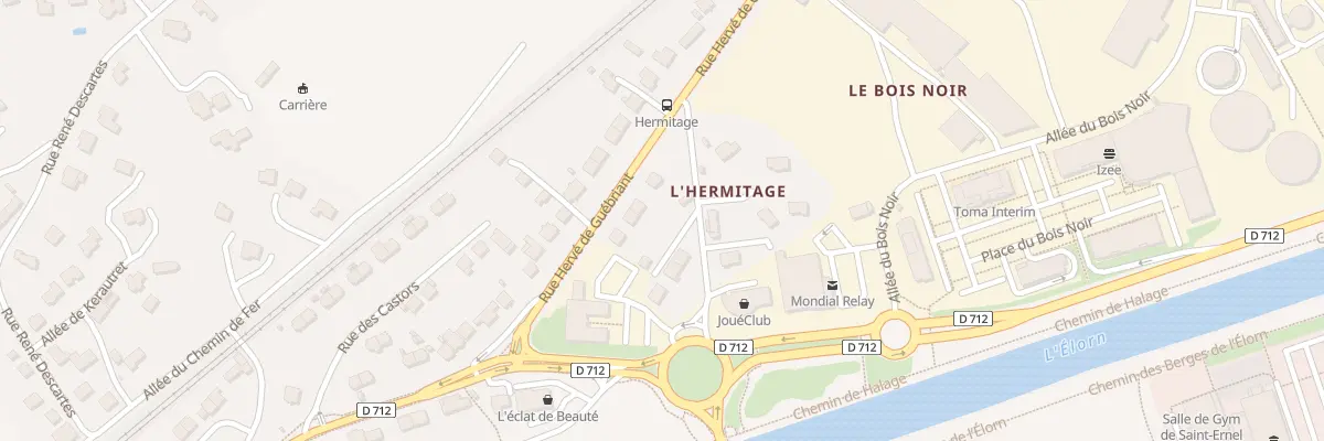 Plan du 73 Rue Hervé de Guébriant à Landerneau