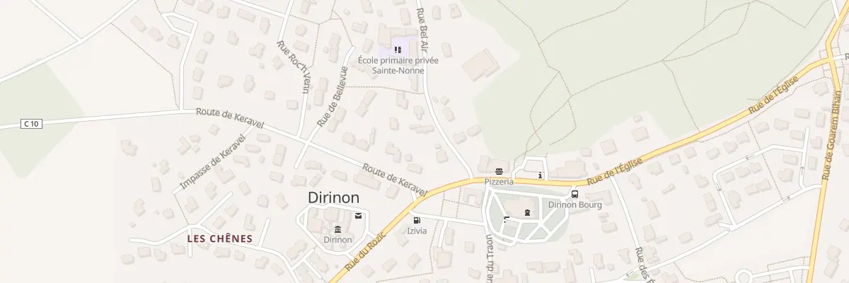 Plan du 3 Rue Bel Air à Dirinon
