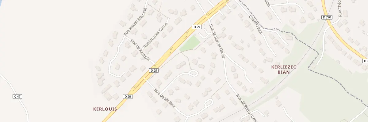 Plan du 29 Rue de Bréhat à Dirinon