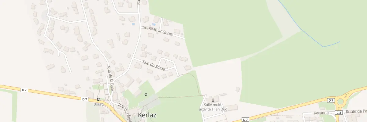 Plan du 9 Rue du Stade à Kerlaz