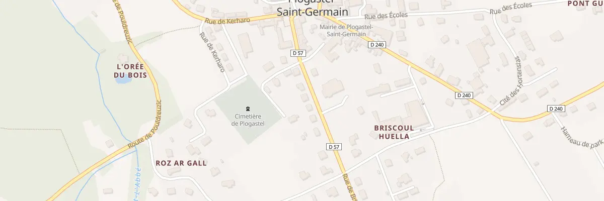 Plan du 8 Rue de Briscoul à Plogastel-Saint-Germain