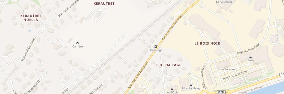Plan du 80 Rue Hervé de Guébriant à Landerneau