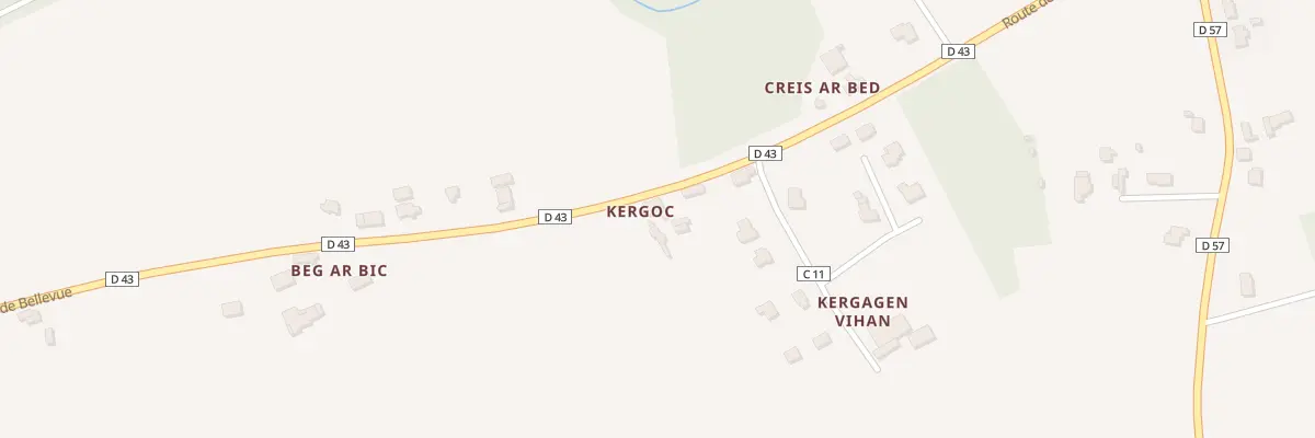 Plan du 105 Kergoc à Gourlizon