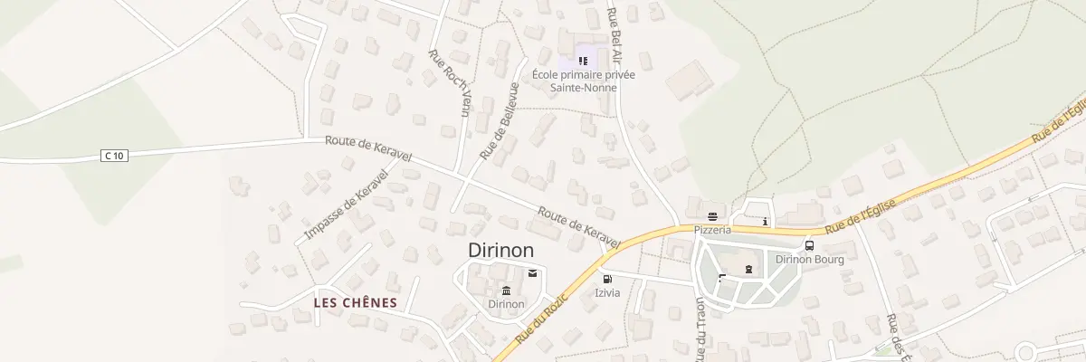 Plan du 8 Rte de Keravel à Dirinon