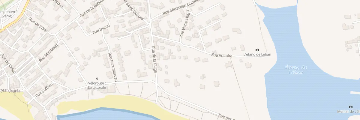 Plan du 16 Rue Voltaire à Treffiagat