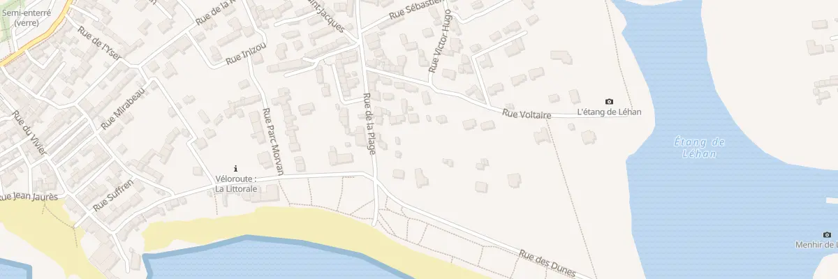Plan du 14 Rue Voltaire à Treffiagat