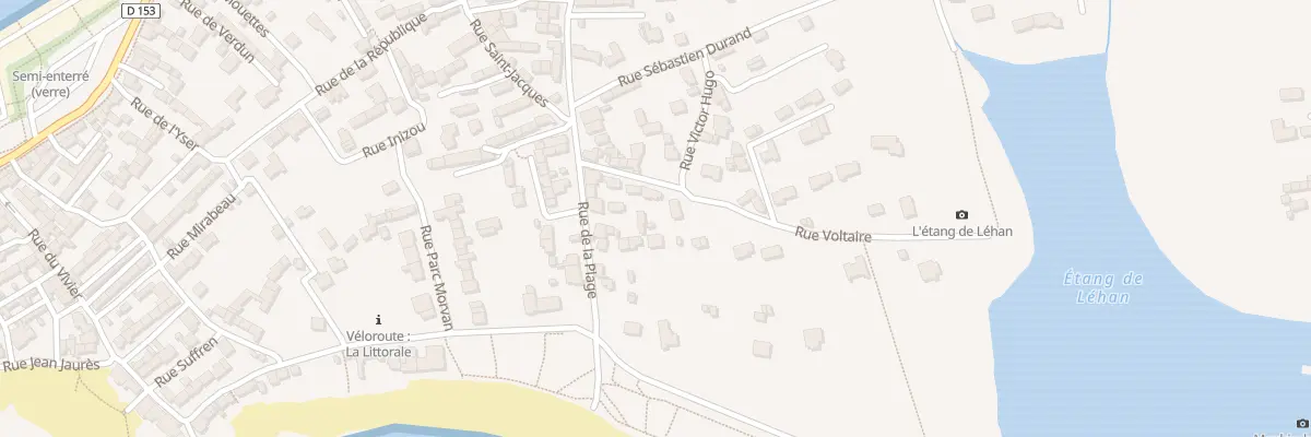 Plan du 12 Rue Voltaire à Treffiagat