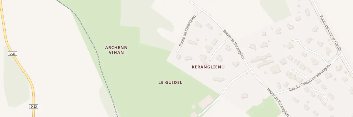 Plan du 26 Rte de Keranglien à Daoulas