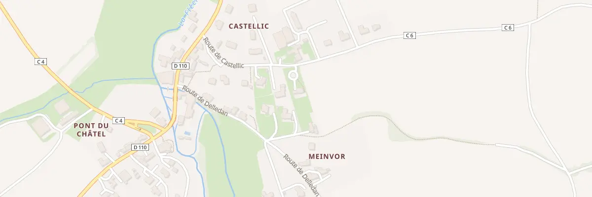 Plan du 10 Rte de Castellic à Plouider
