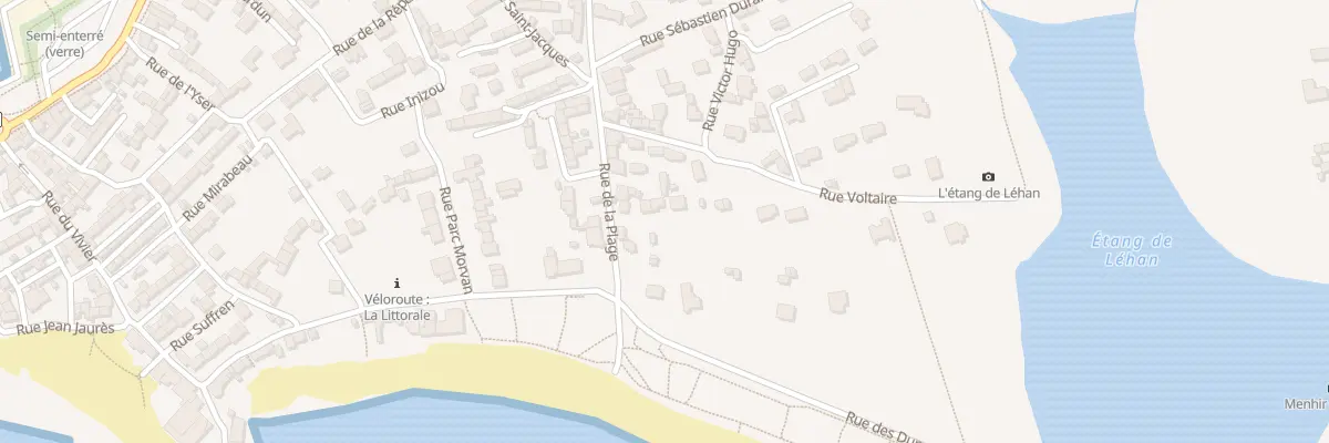 Plan du 8 Rue Voltaire à Treffiagat