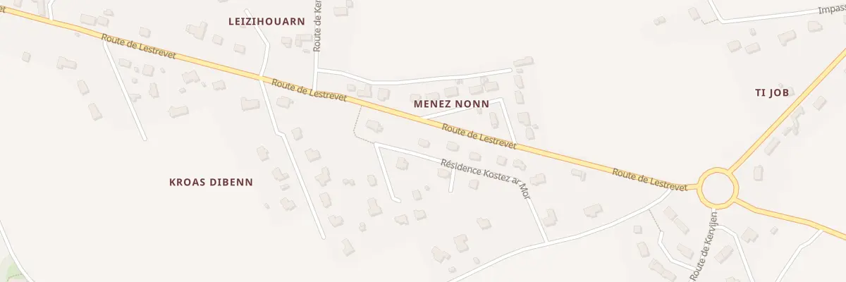 Plan du 7 Res Kostez ar Mor à Plomodiern