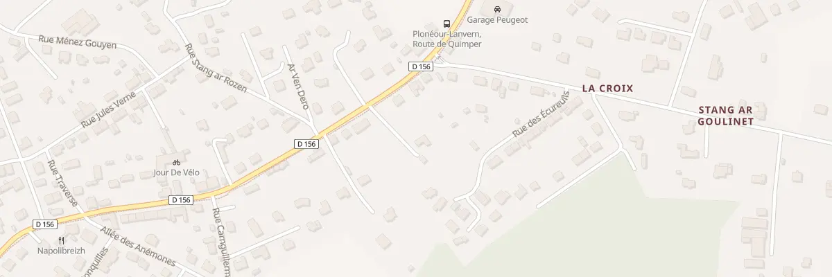 Plan du 40 Rte de Quimper à Plonéour-Lanvern