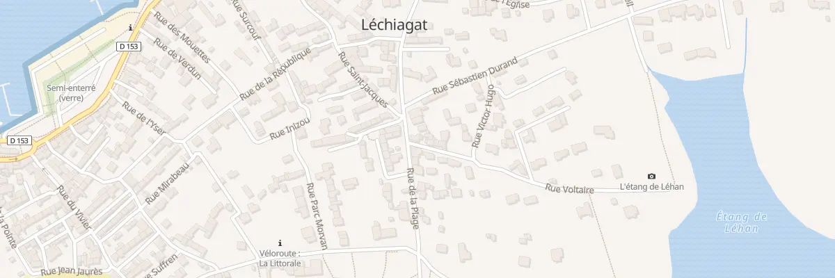Plan du 1 Rue Voltaire à Treffiagat