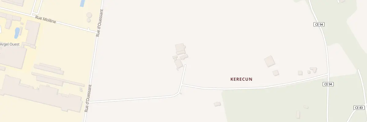 Plan du 5 Kerecun à Plouédern