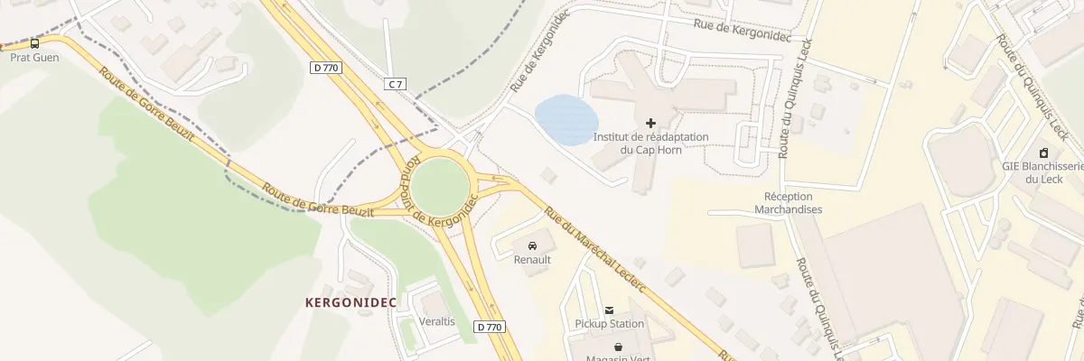 Plan du 740 Rue du Marechal Leclerc à Landerneau