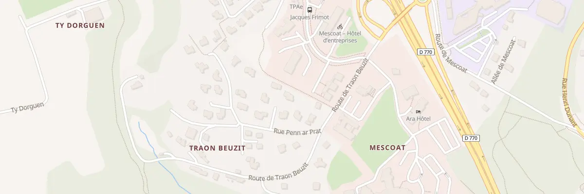 Plan du 8 Rue de Penn Ar Prat à Landerneau