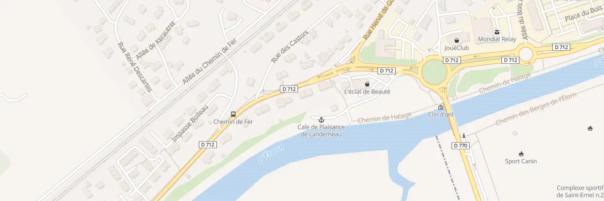 Plan du 101 Rue Hervé de Guébriant à Landerneau