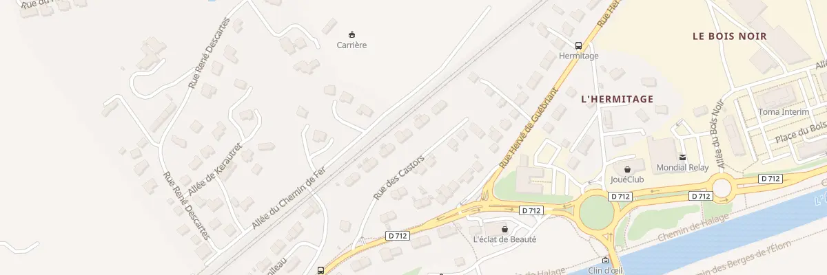 Plan du 19 Rue des Castors à Landerneau