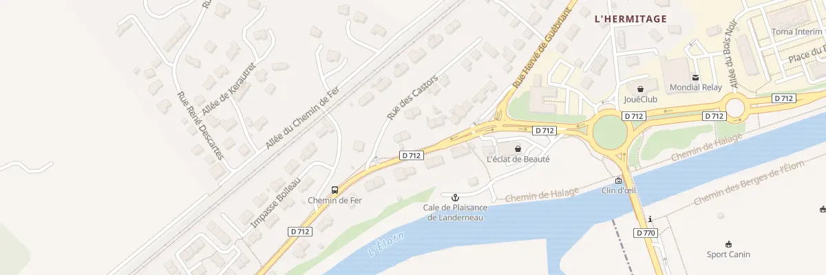 Plan du 114 Rue Hervé de Guébriant à Landerneau