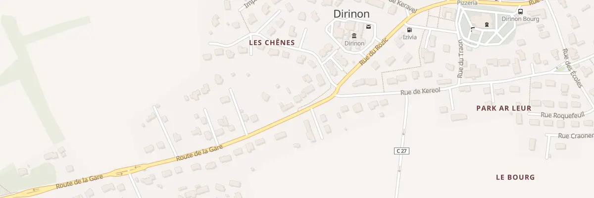 Plan du 6 Rte de la Gare à Dirinon