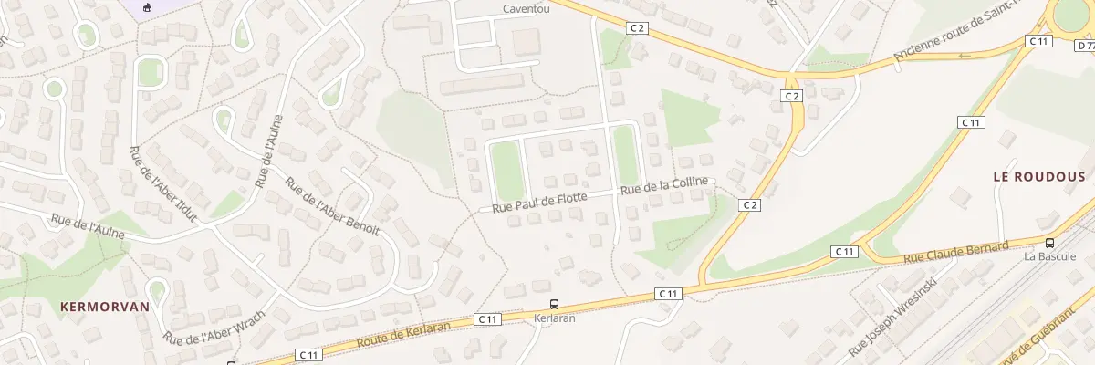 Plan du 5 Rue Paul de Flotte à Landerneau