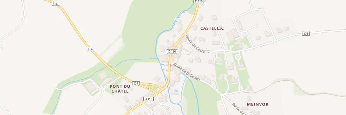 Plan du 17 Pont du Châtel à Plouider