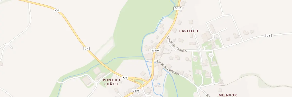 Plan du 6 Pont du Châtel à Plouider