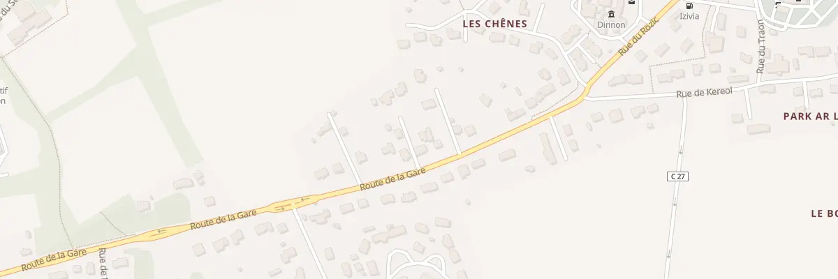 Plan du 24 Rte de la Gare à Dirinon