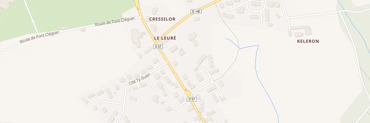 Plan du 38 Rue du Leurré à Plogastel-Saint-Germain