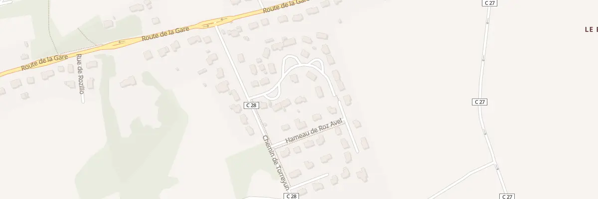 Plan du 4 Rue des Peupliers à Dirinon