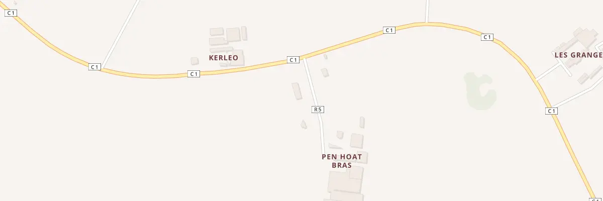 Plan du 2 Penhoat Bras à Plouédern