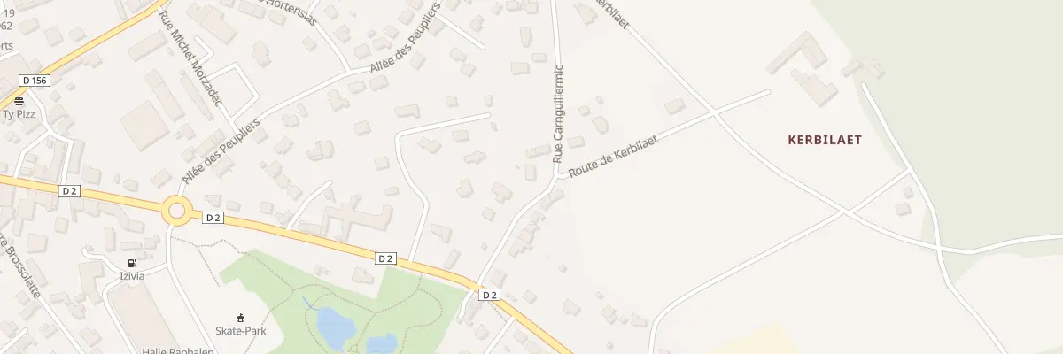 Plan du 1 Rue Carn Guillermic à Plonéour-Lanvern