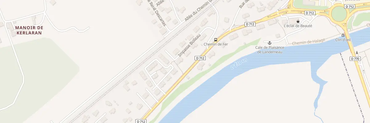 Plan du 13 Rue Boileau à Landerneau