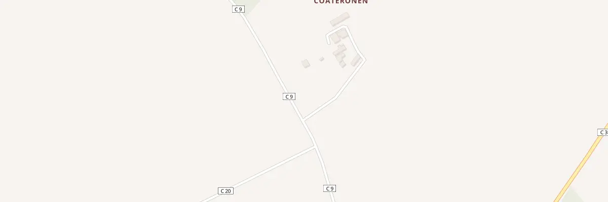 Plan du 1 Coateronen à Dirinon