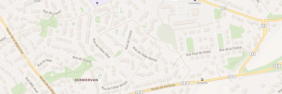 Plan du 35 Rue de l’Aber Benoit à Landerneau