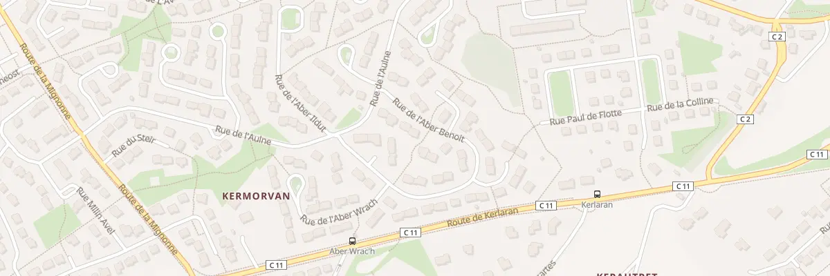 Plan du 60 Rue de l’Aber Benoit à Landerneau