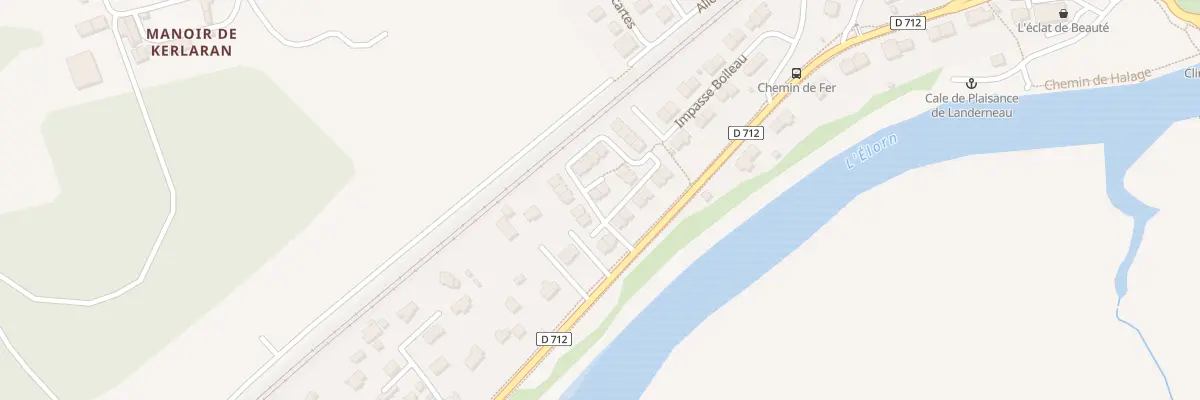 Plan du 9 Rue Tanguy Malmanche à Landerneau