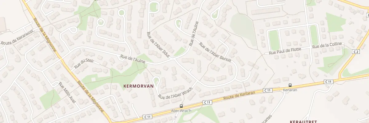 Plan du 330 Rue de l’Aber Benoit à Landerneau