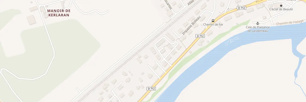 Plan du 15 Rue Tanguy Malmanche à Landerneau