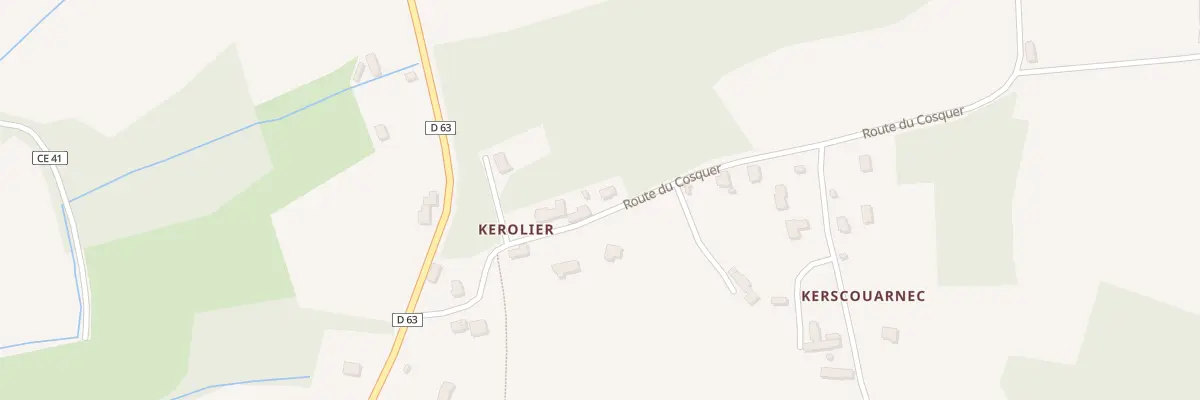Plan du 9 Rte du Cosquer à Saint-Nic