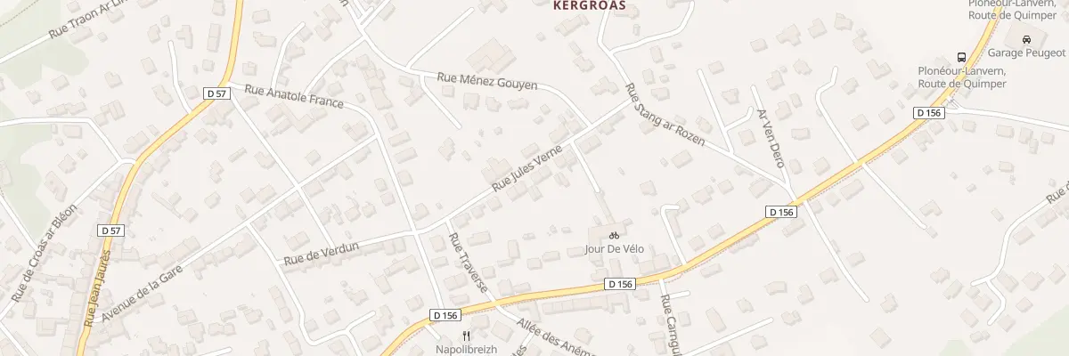 Plan du 12 Rue Jules Verne à Plonéour-Lanvern