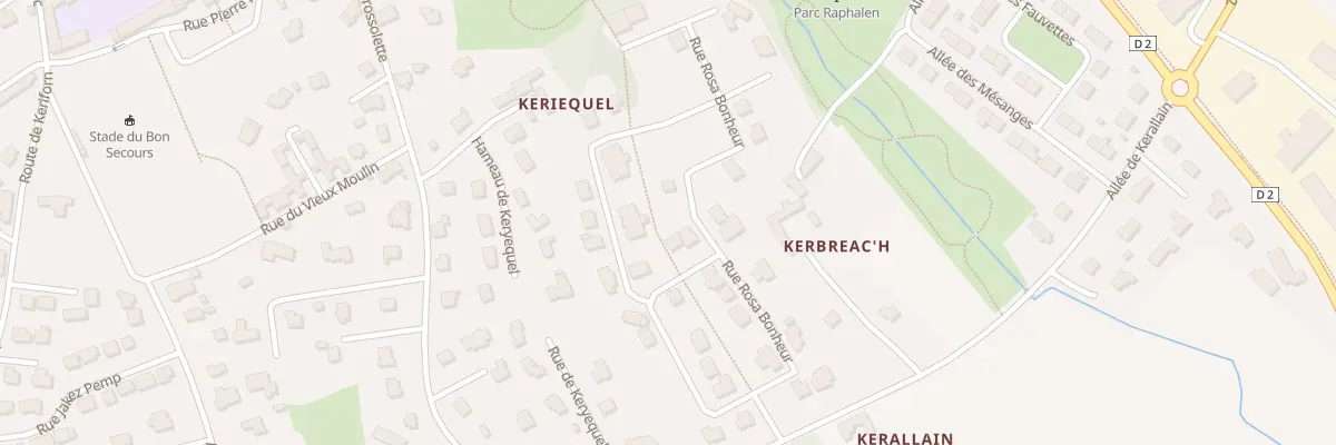 Plan du 16 Rue Rosa Bonheur à Plonéour-Lanvern