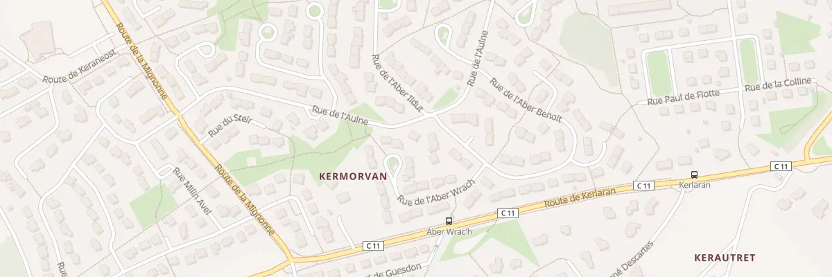 Plan du 355 Rue de l’Aber Benoit à Landerneau