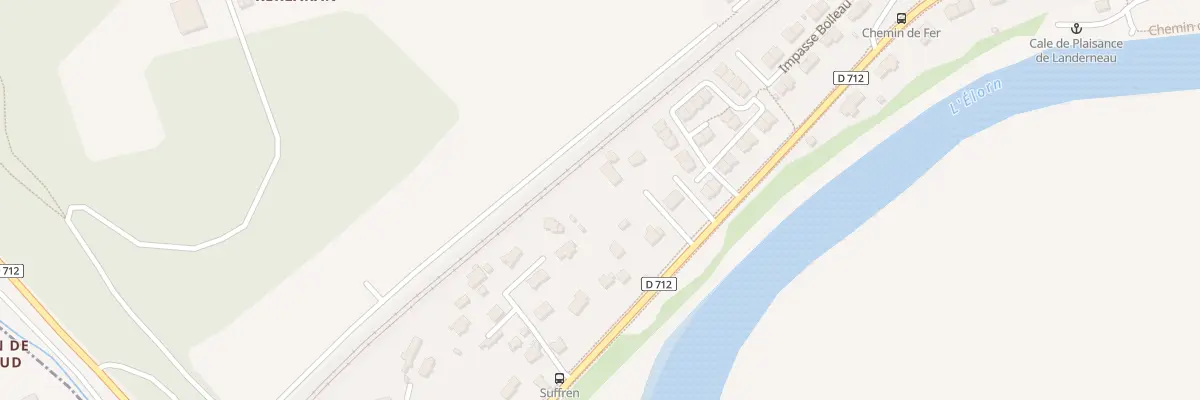 Plan du 136 Rue Hervé de Guébriant à Landerneau