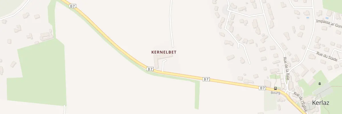 Plan du 5127 Kernelbet à Kerlaz