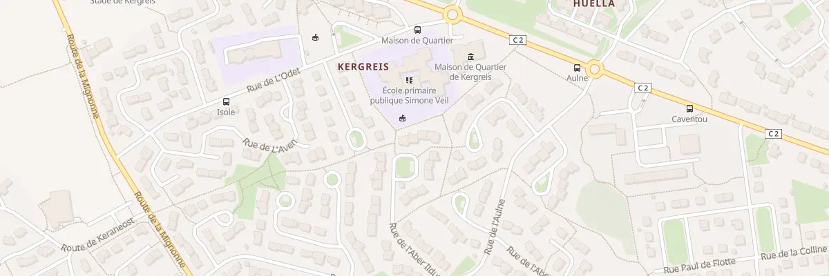 Plan du 195 Rue de l’Aber-Ildut à Landerneau