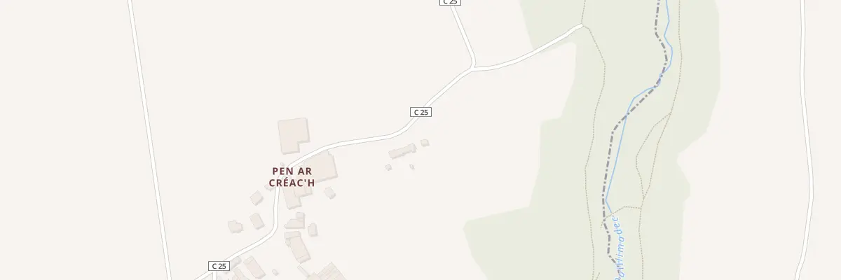 Plan du 30 Pennacreach à Trégarantec
