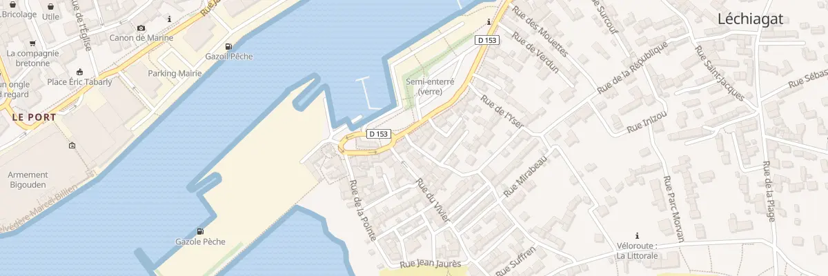 Plan du 99B Av du Port à Treffiagat