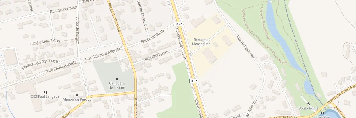 Plan du 10 Rue des Sports à Guilvinec